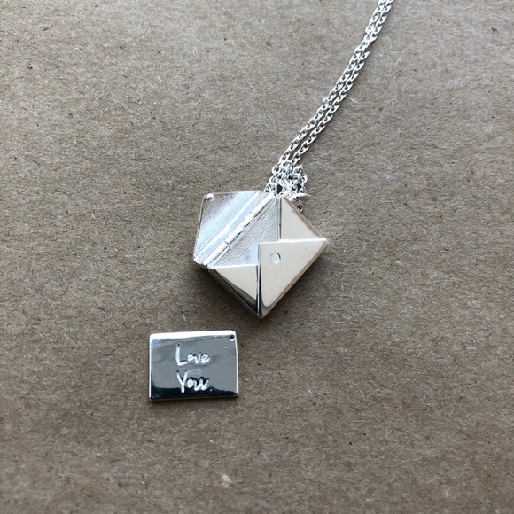 Jewelry - LAST 1! Sterling silver envelope love necklace